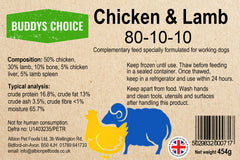 Buddys Choice Chicken & Lamb 80/10/10