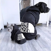 Large Dog Hoodies for Autumn and Winter - Stylish Jacket with Dog Face Text Pattern for French Bulldogs and Labradors