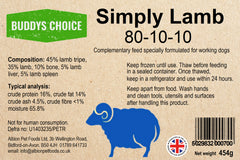 Buddys Choice Simply Lamb 80/10/10